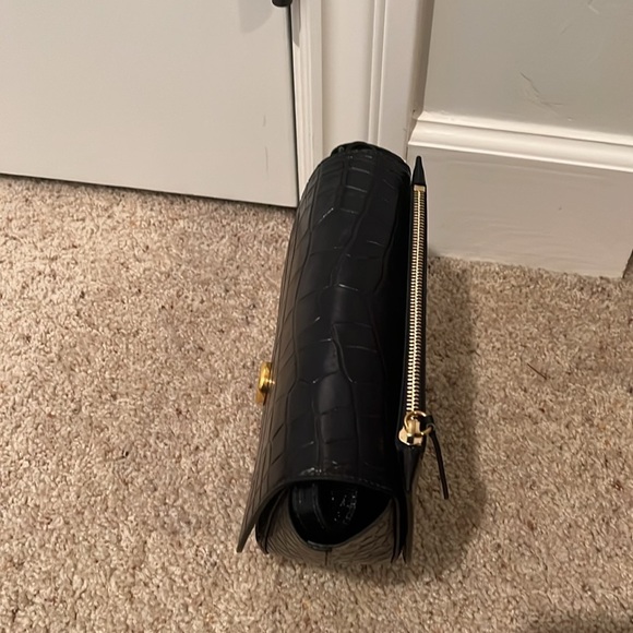 Wandler | NWOT Billy Crossbody Croc-Effect Leather Bag - Night - Picture 3 of 11